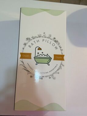 White Bath Pillow - Comfortable Spa Support